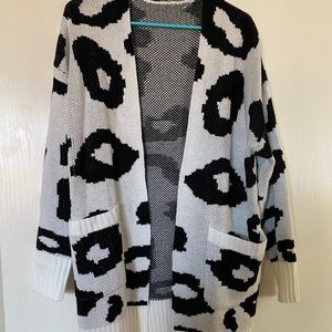 Cardigan cow print